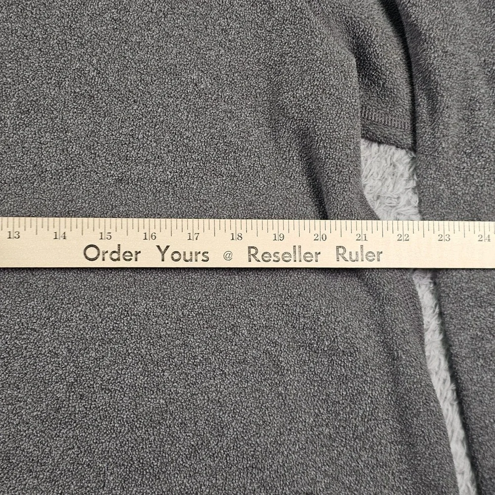 The North Face‎ Fleece Pullover Mens Large Gray Quarter Zip Chest Pocket Panels